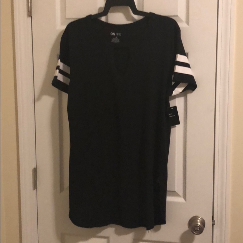 Black T-shirt dress